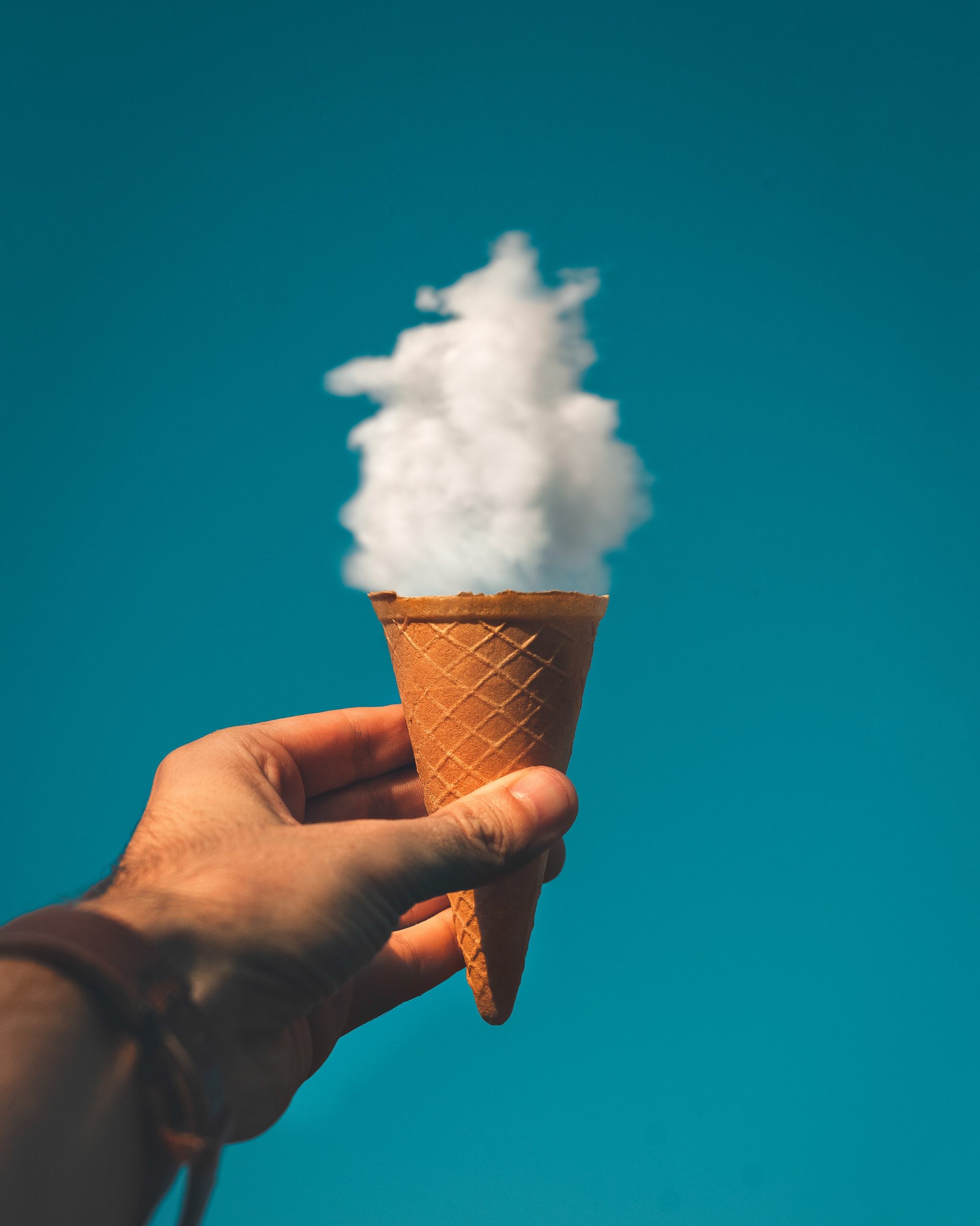 hands with ice cream