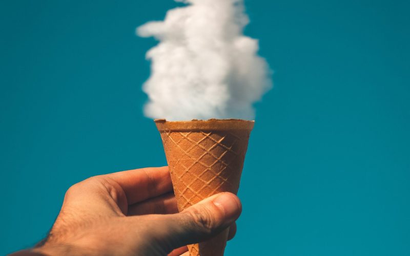 hands with ice cream